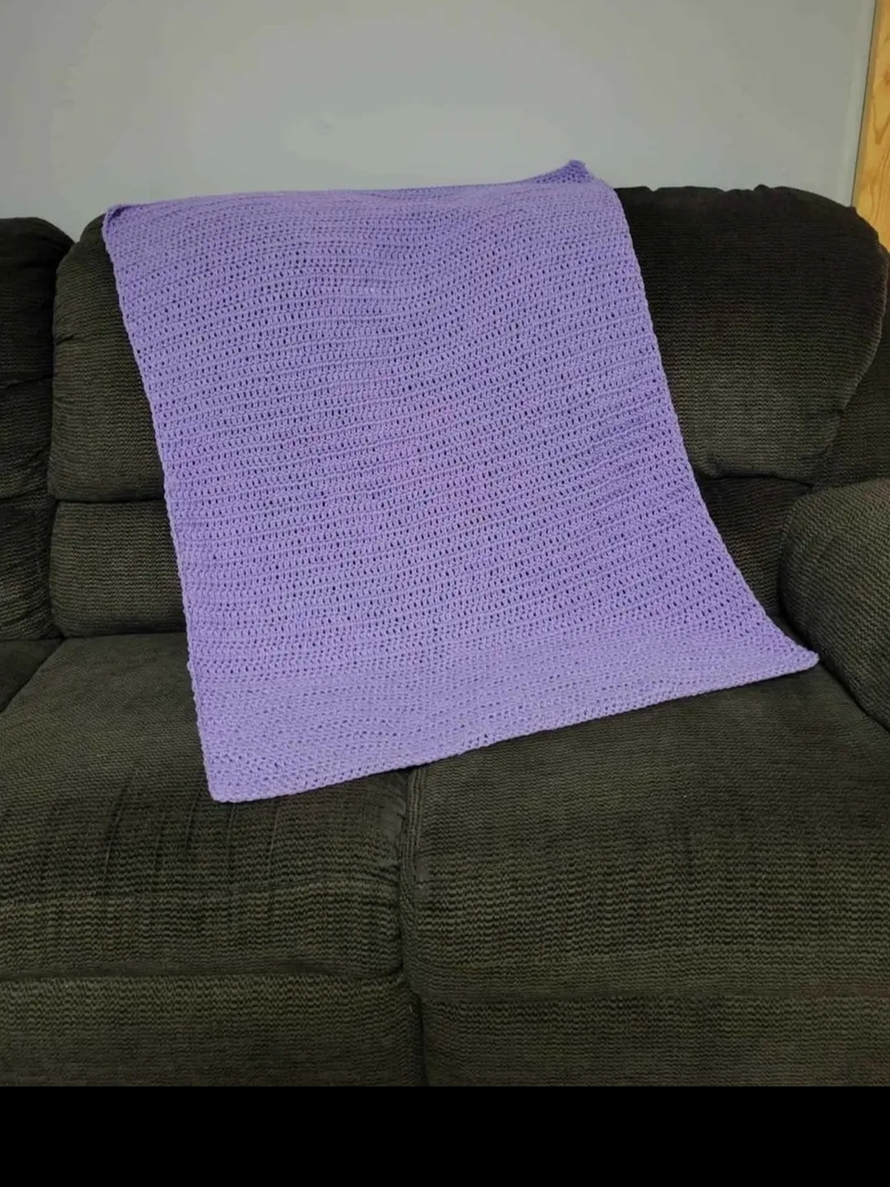 Lavender Crochet Baby Blanket